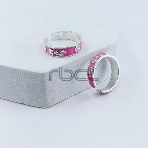 Enamel Red Sunflower Toe Ring