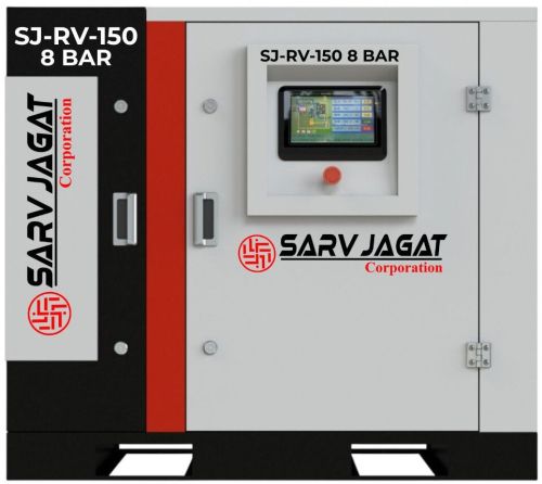 150 HP 8 Bar SJ Variable Speed Screw Air Compressor