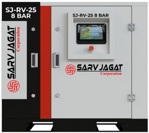 25 HP 8 Bar SJ Variable Speed Screw Air Compressor