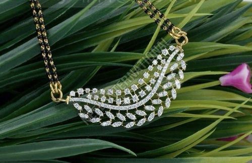 18K Gold Diamond Mangalsutra