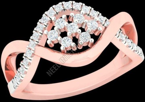 18K Rose Gold Diamond Ring