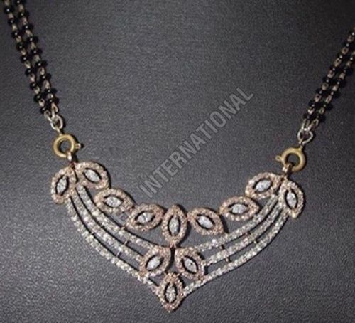 Black Beads Diamond Mangalsutra