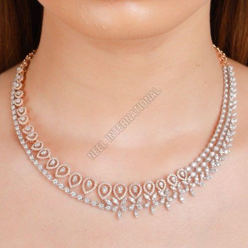 Bridal Gold Diamond Necklace