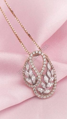Daily Wear Diamond Pendant Chain