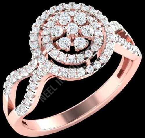 Designer Rose Gold Diamond Ring