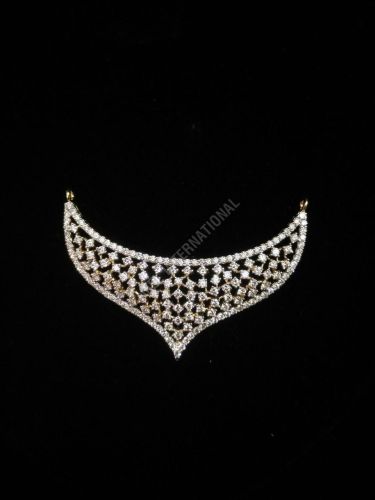 Ethnic Gold Diamond Bridal Pendant