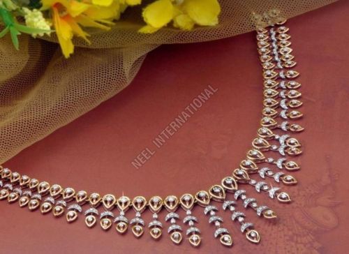 Fancy Diamond Gold Necklace