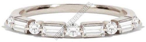 Fancy Silver Diamond Ring