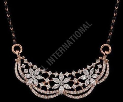 Floral Diamond Mangalsutra