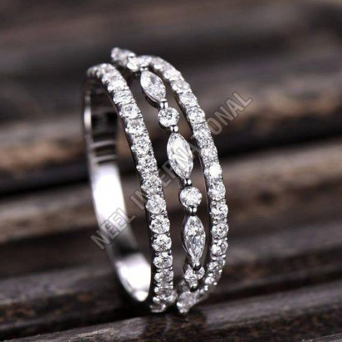 Lightweight Diamond Silver Ring
