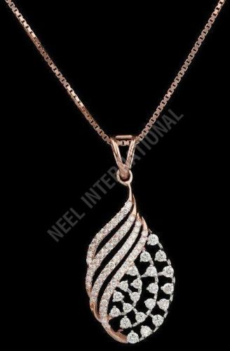 Natural Diamond Chain Pendant