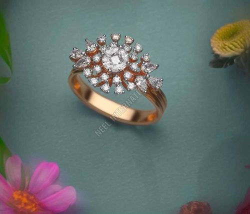 Party Wear Diamond Gold Ring