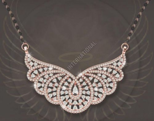Rose Gold Diamond Mangalsutra