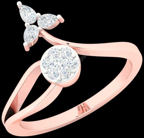 Rose Gold Engagement Diamond Ring