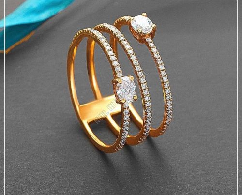 Round Diamond Gold Ring