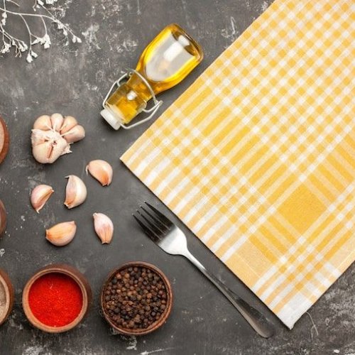 Checkered Cotton Kitchen Towel