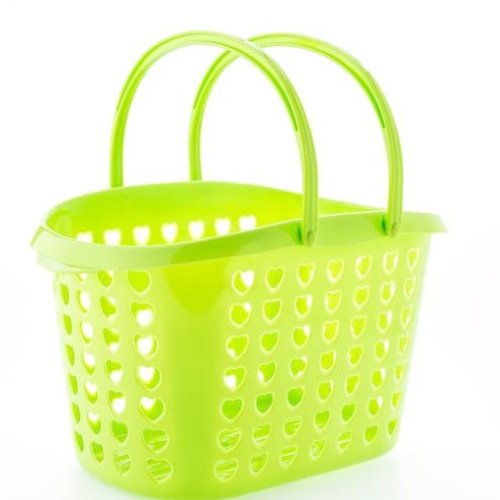 Lime Green Carry Handle Basket