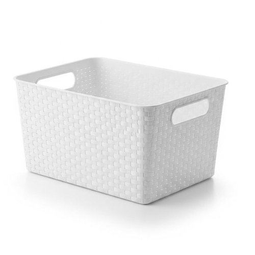 Plastic Rattan Storage Basket