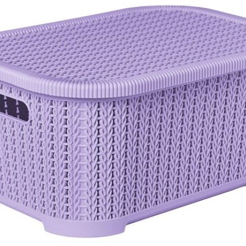 Purple Lidded Organizer Box