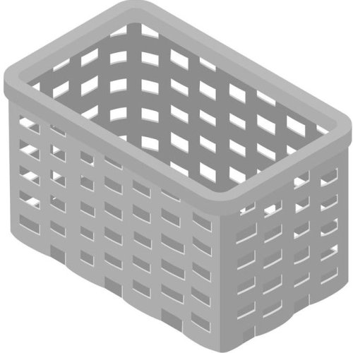 Rectangular Plastic Storage Basket