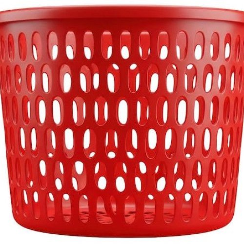 Red Round Mesh Storage Basket
