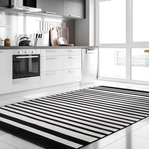 Striped Designer Floor Mat