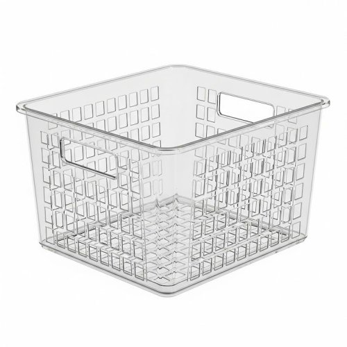 Transparent Plastic Storage Basket