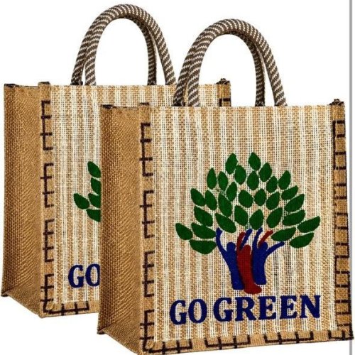Eco-Friendly Jute Shopping Tote Bag