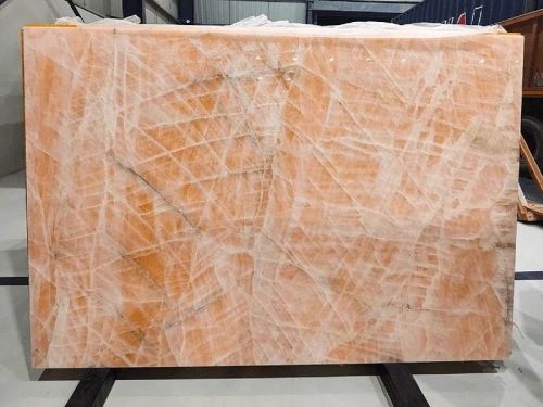 Exquisite Orange Onyx Marble Slab