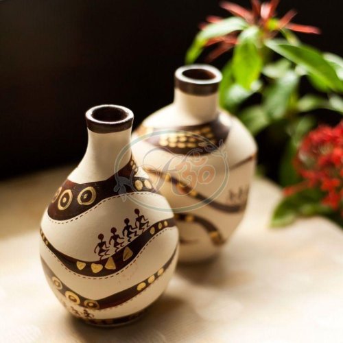 Designer Clay Flower Vase