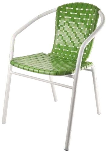 Cello Flamingo Green Plastic Armless Cafeteria Chair