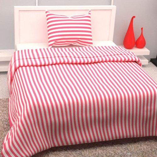 Cotton Striped Double Bed Sheet