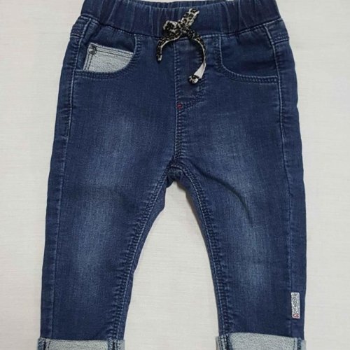 Dark Blue Stretched Baby Denim Jeans