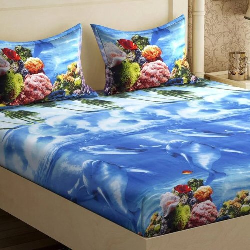 Digital Printed Cotton Bed Sheet