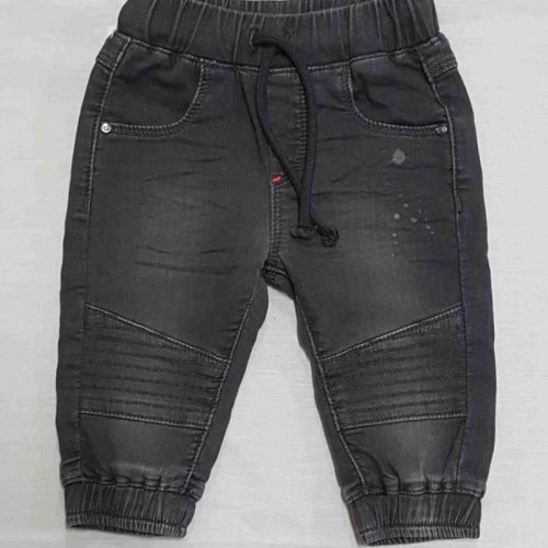 Grey Stretched Baby Denim Jeans