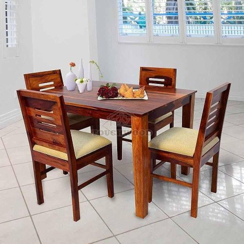 4 Seater Wooden Dining Table Set