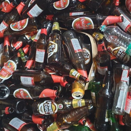 Brown Glass Bottle Scrap