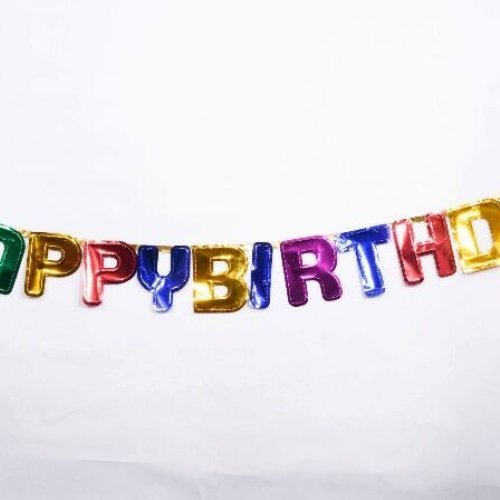 Colorful Happy Birthday Foil Balloon