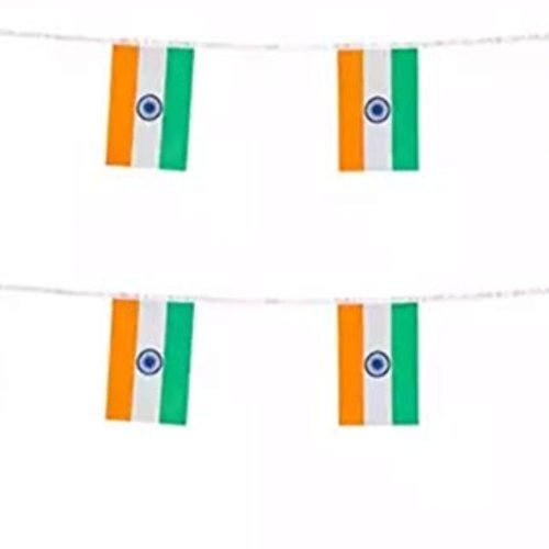 Indian Tricolor Mini String Bunting