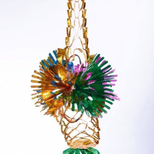Metallic Tinsel Film Small Hanging Chandelier