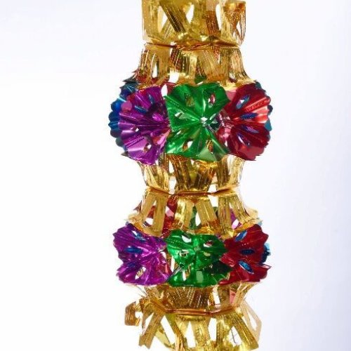 Multicolor Metallic Tinsel Film Hanging Jhumar