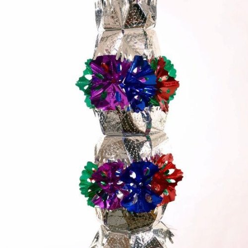 Silver Metallic Tinsel Film Hanging Jhumar