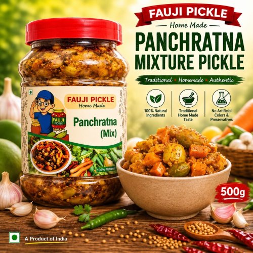 500gm Fauji Panchratna Mixture Pickle