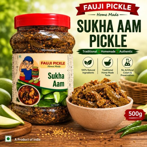 500gm Fauji Sukha Aam Pickle