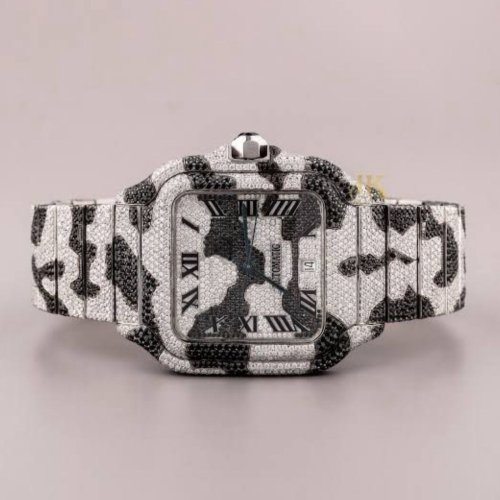 Cartier Santos Camo Diamond Automatic Watch
