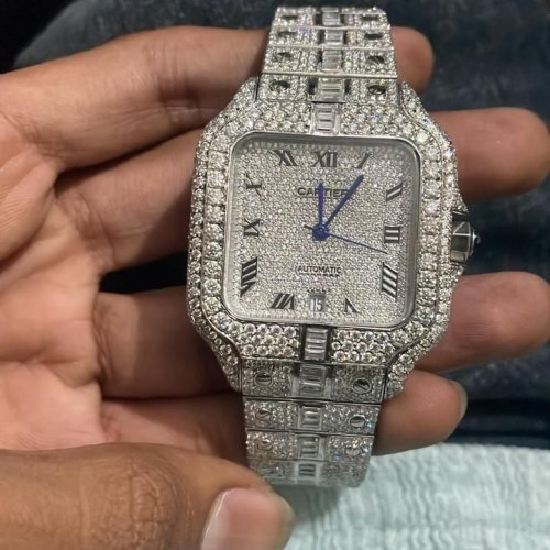 Cartier Santos Iced Automatic Watch