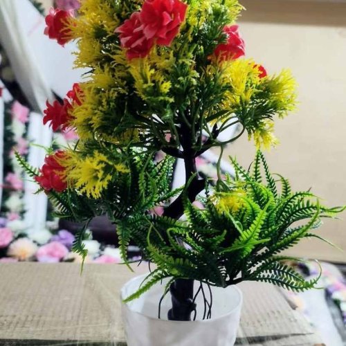 Artificial Flower Pot for Office Desk
