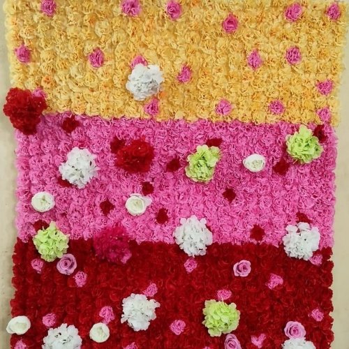 Artificial Flower Wedding Stage Backdrop Wall Panel