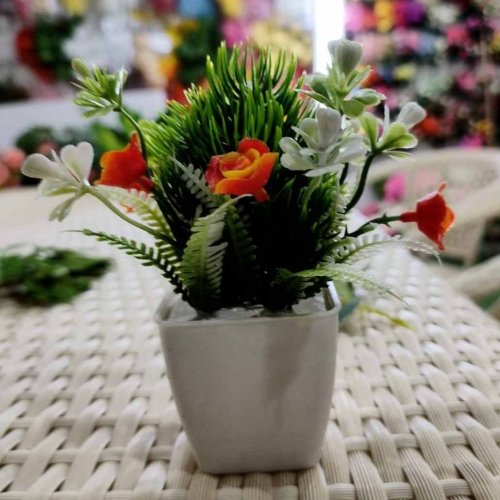 Faux Mini Flower Pot