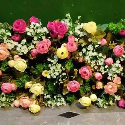 Floral Wedding Stage Decoration Panel